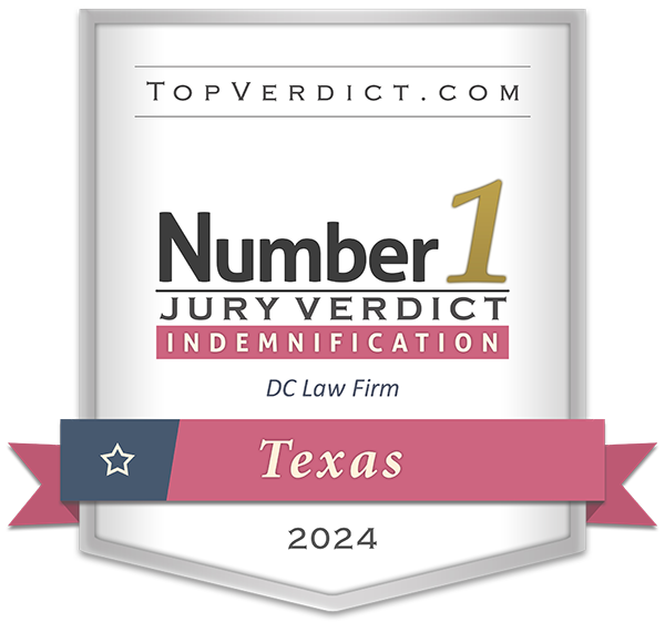 Top Verdict 2024 award for Number 1 Jury Verdict in Texas